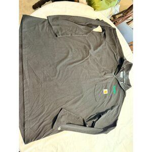 Carhartt Force Relaxed Fit Black Quarter-Zip Shirt Mens XL Van Rhee Plumbing Log